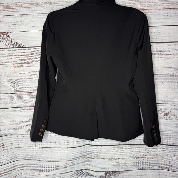 Boston Proper Black Double Breasted Blazer Gold Buttons 10 - Picture 4 of 4